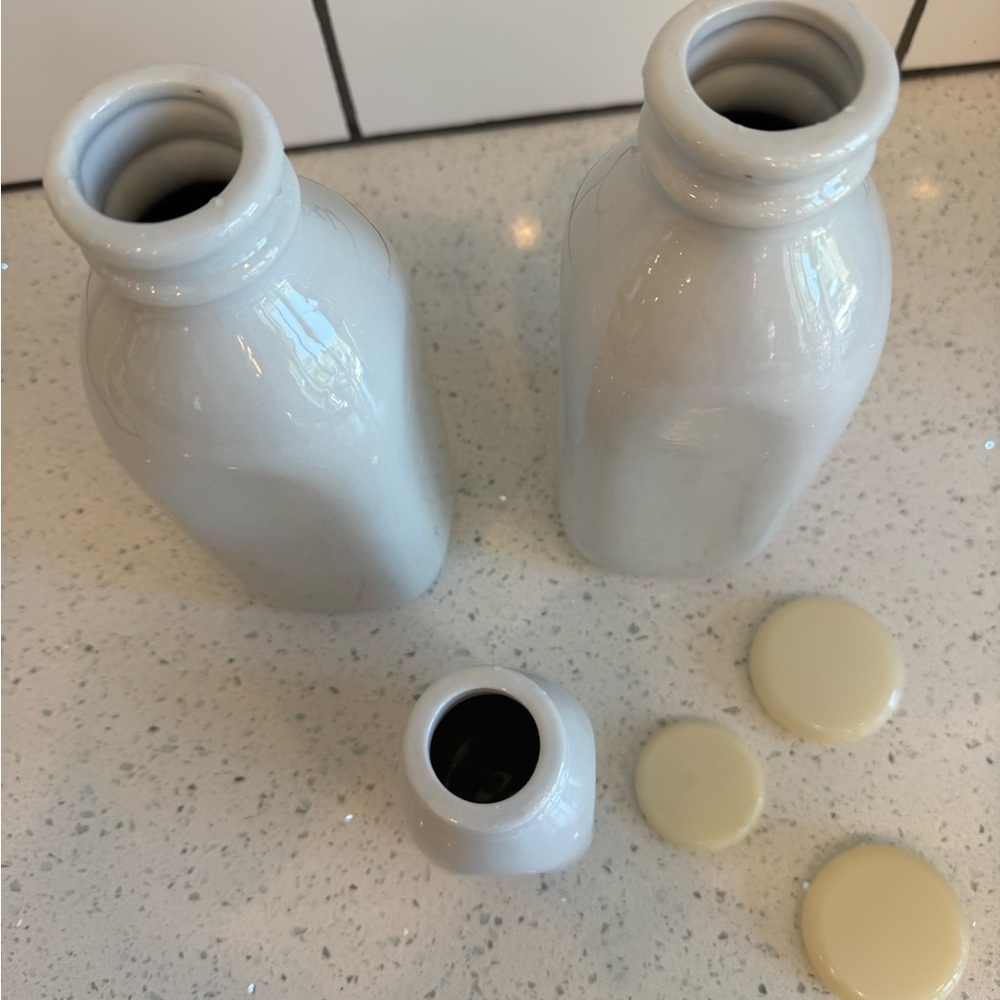 Create and Barrel Ceramic Milk Storage Jars - White - Picture 5 of 5
